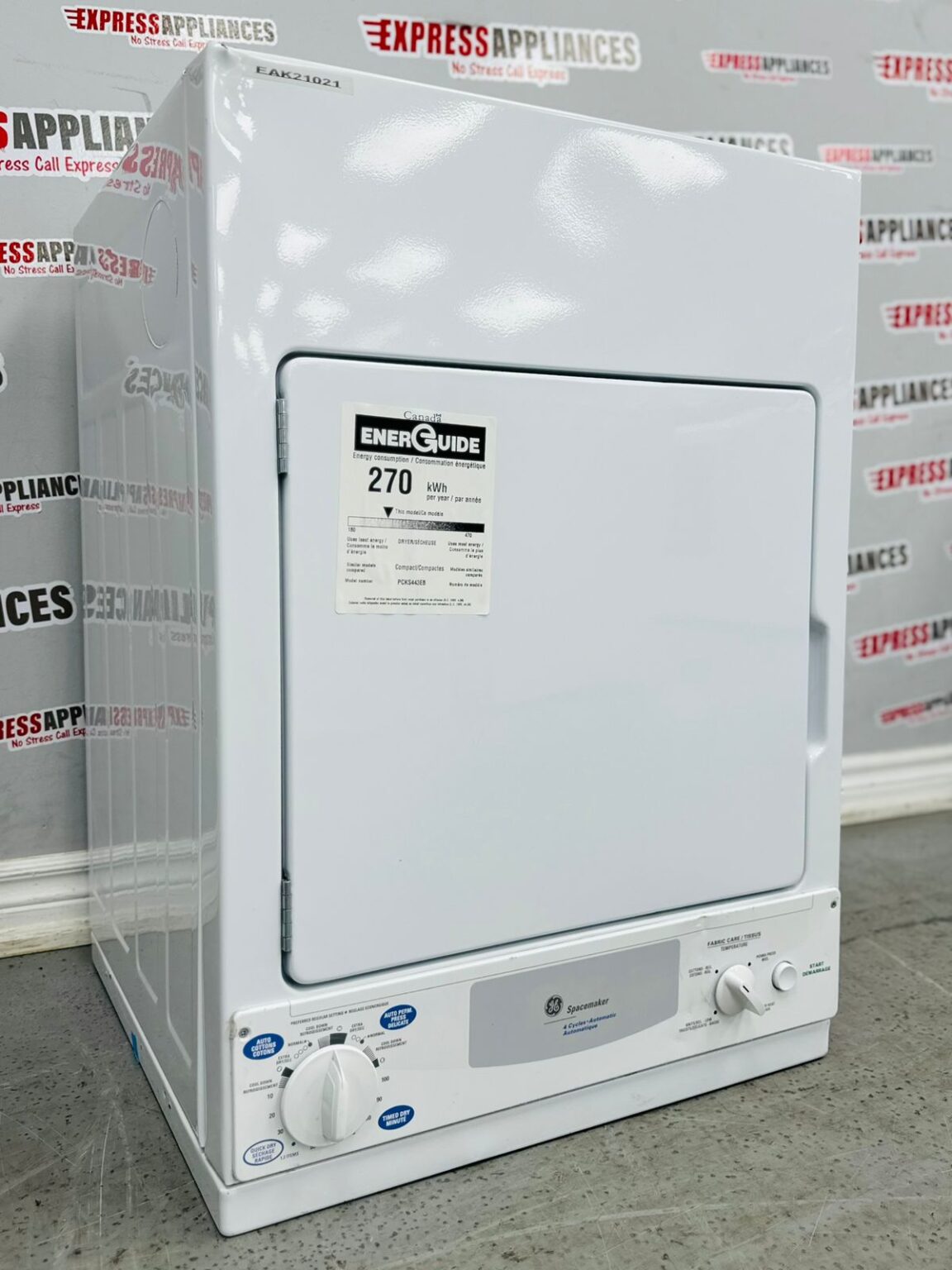 Used GE Dryer PCKS443EB2WW For Sale ️ Express Appliances