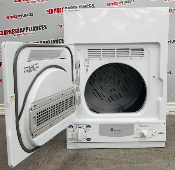 Open Box GE Space Maker 24” Electric Dryer PCKS443EB2WW For Sale