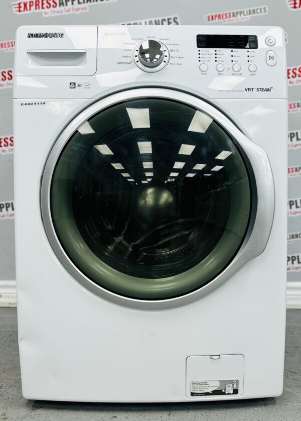 Used Samsung 27” Front Load Washing Machine WF331ANW/XAA 05  For Sale