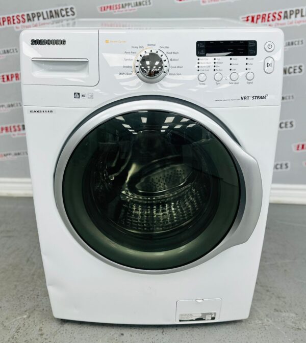 Used Samsung 27” Front Load Washing Machine WF331ANW/XAA 05  For Sale