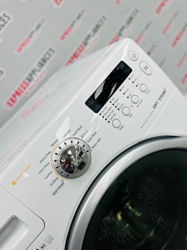 Used Samsung 27” Front Load Washing Machine WF331ANW/XAA 05 For Sale