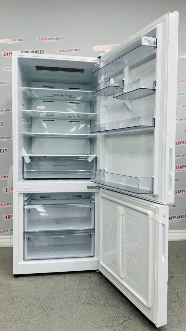 Open Box Hisense Counter-Depth Bottom-Mount 28” Refrigerator RB15A2CWE For Sale