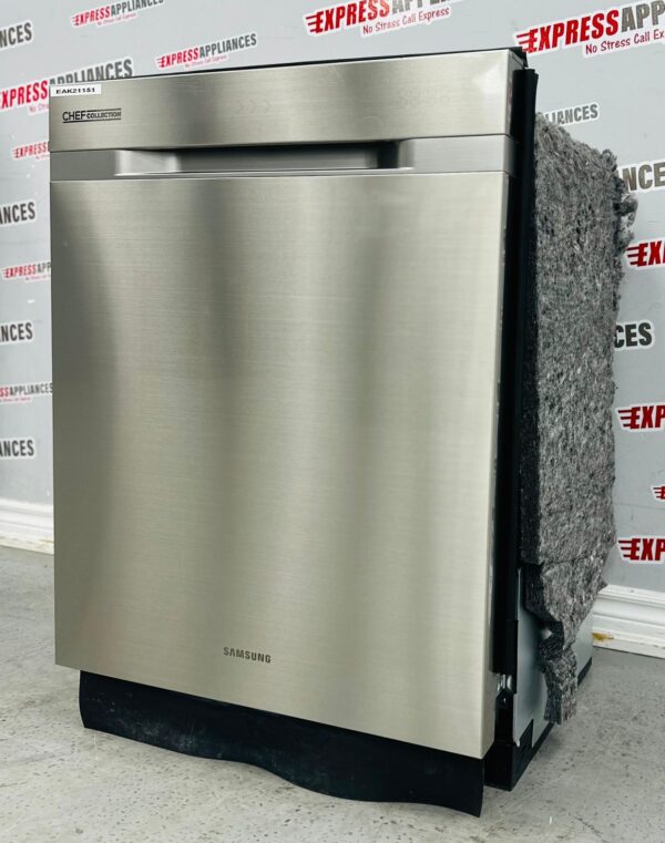 Used Samsung Built-in Chef Collection 24” Dishwasher DW80H9970US For Sale