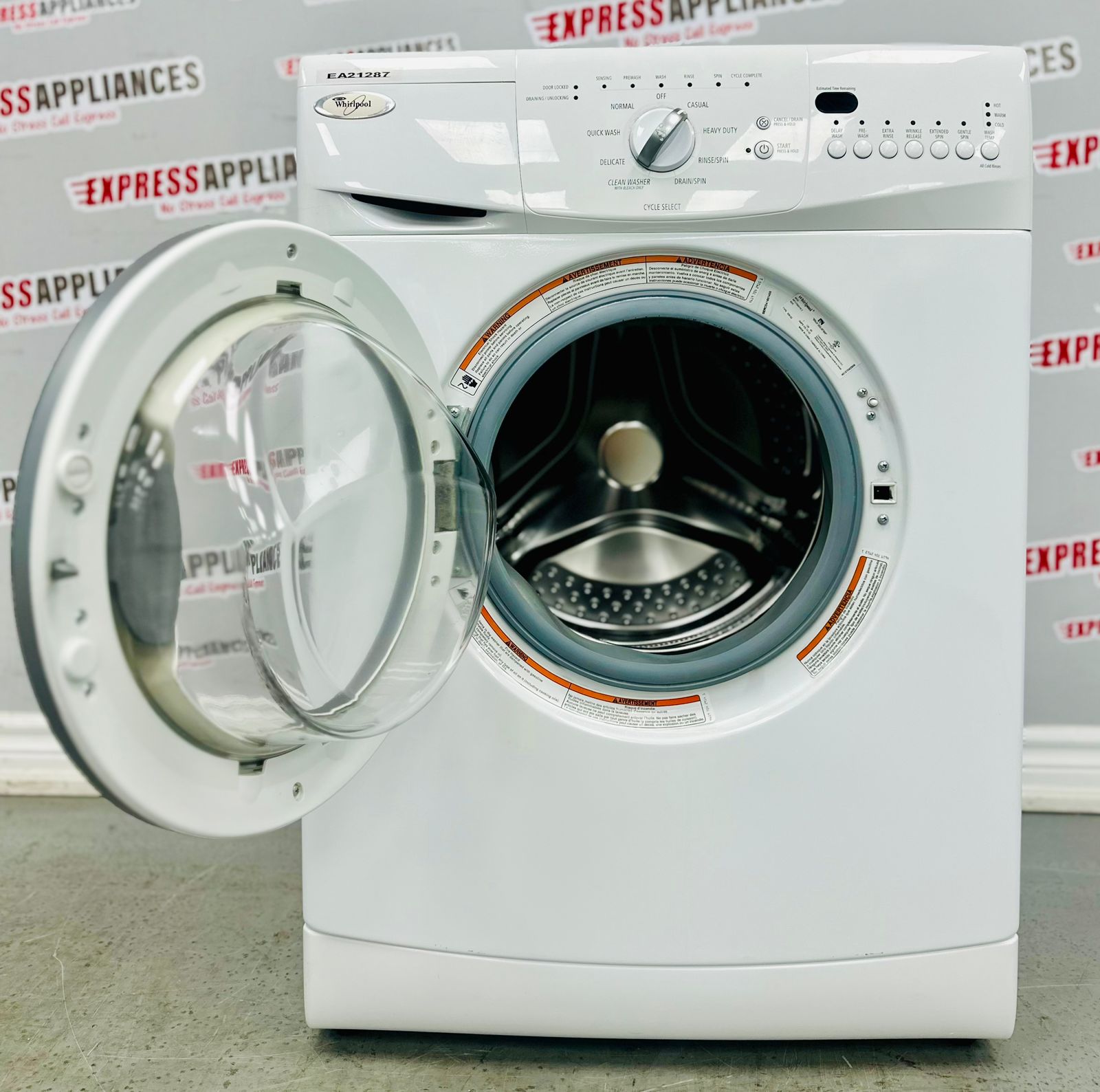 second hand front loader washing machine for sale