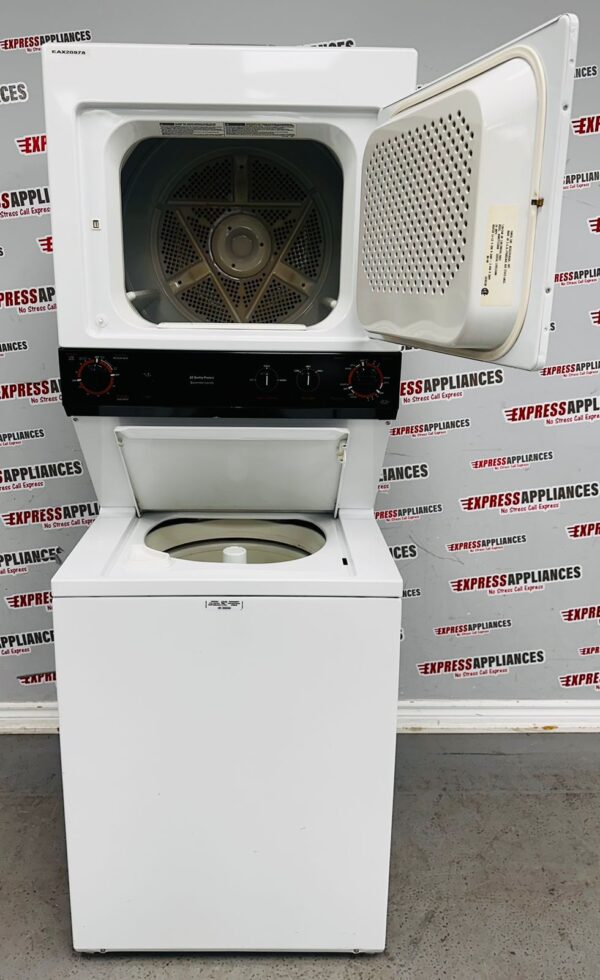 Used GE 27” Laundry Center Washer and Dryer WSM27TCEWWB For Sale
