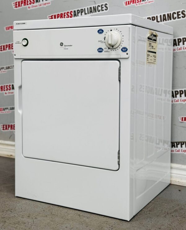 Used GE 120V Electric 24” Dryer PSKP333EB0WW For Sale