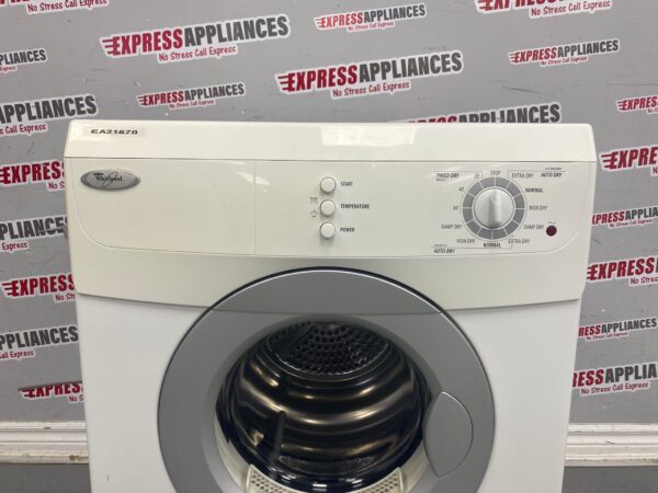 Used Whirlpool Electric 24” Dryer YWED7500VW For Sale