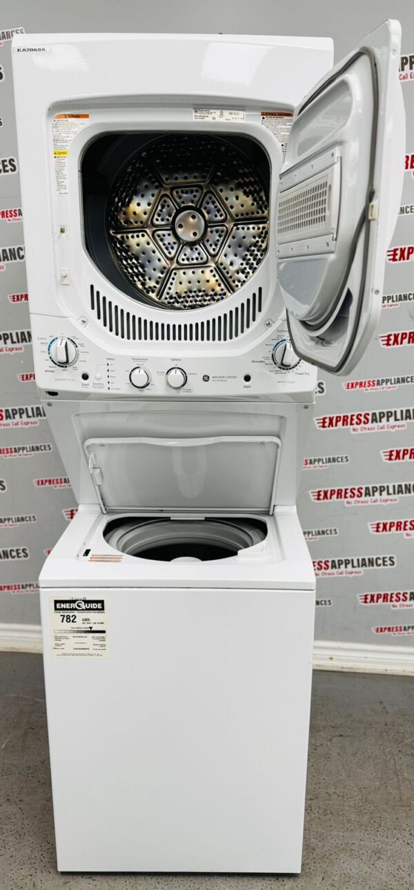 Used GE 24” Laundry Center Washer and Dryer GUD24ESMM1WW For Sale