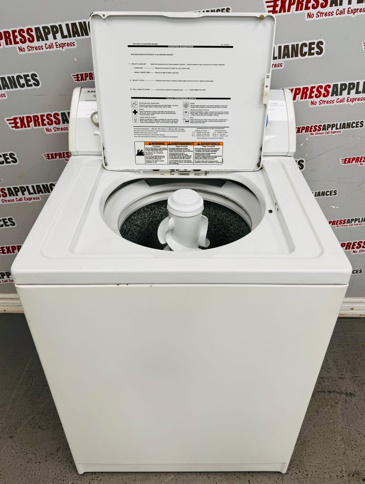 Used Whirlpool 27” Top Load Washing Machine LXR7244JQ2 For Sale- Express  Used Appliances