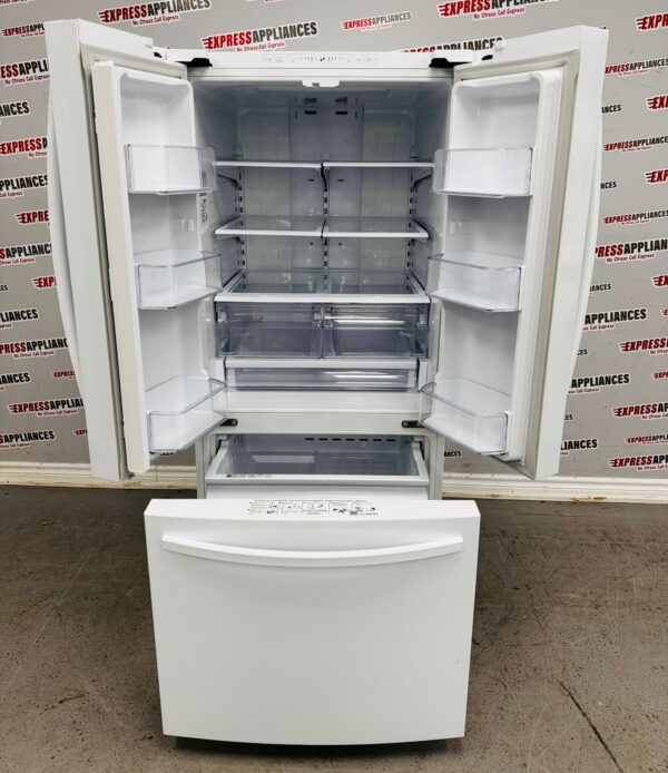 Used Samsung 30” French Doors Refrigerator RF220NFTAWW/AA For Sale
