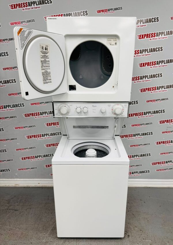Used Whirlpool 24 Inch Laundry Center Washer and Dryer YLTE5243DQ0 For Sale