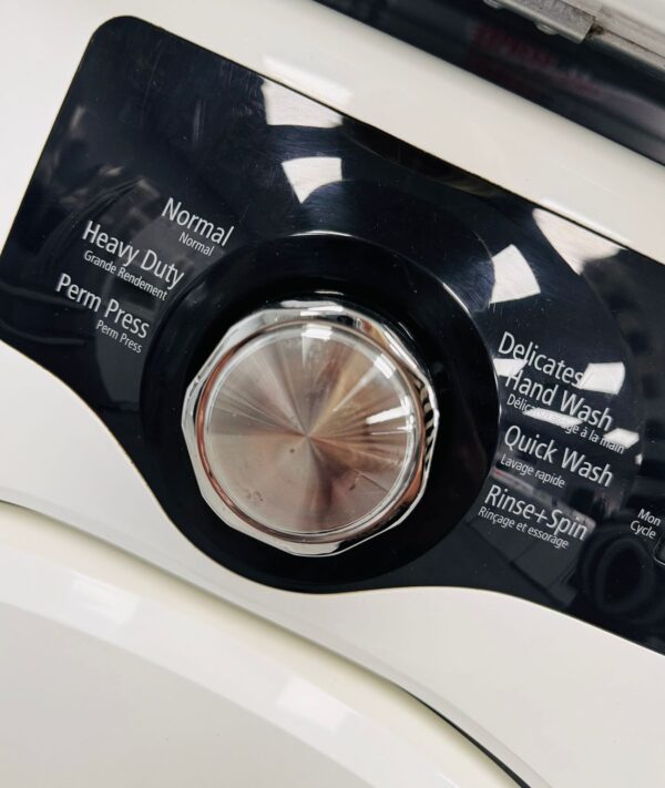 Used Samsung 27” Stackable Washer and Dryer Set WF210ANW/XAC, DV220AEW/XAC For Sale