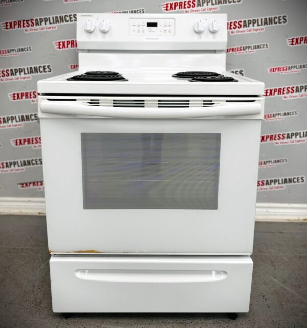 Used Frigidaire Freestanding Coil 30” Stove CFEF3017UWA For Sale