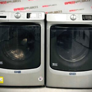 Used Maytag Stackable 27” Washer and Dryer Set MHW6630HC2, YMED6630HC2 For Sale