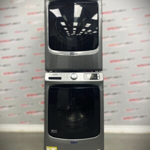 Used Maytag Washer and Dryer Stackable 27” Set MHW6630HC3 YMED6630HC1 For Sale
