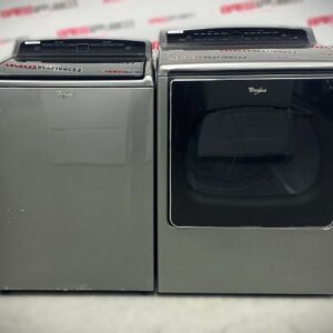 Used Whirlpool Washer and Dryer Side By Side Set WTW7500GC2 YWED8500DC1