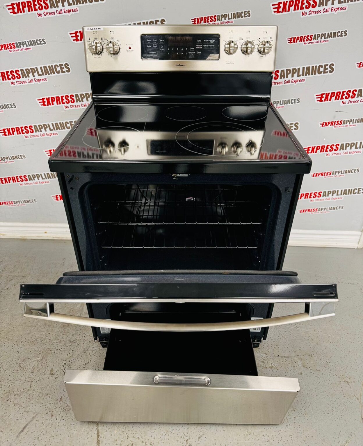 Used GE GlassTop Stove JCB870SN2SS For Sale ️ Express Appliances