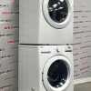 Open Box LG 27” Front Load Washing Machine and Dryer Stackable Set WM3400CW DLE3400W (8)