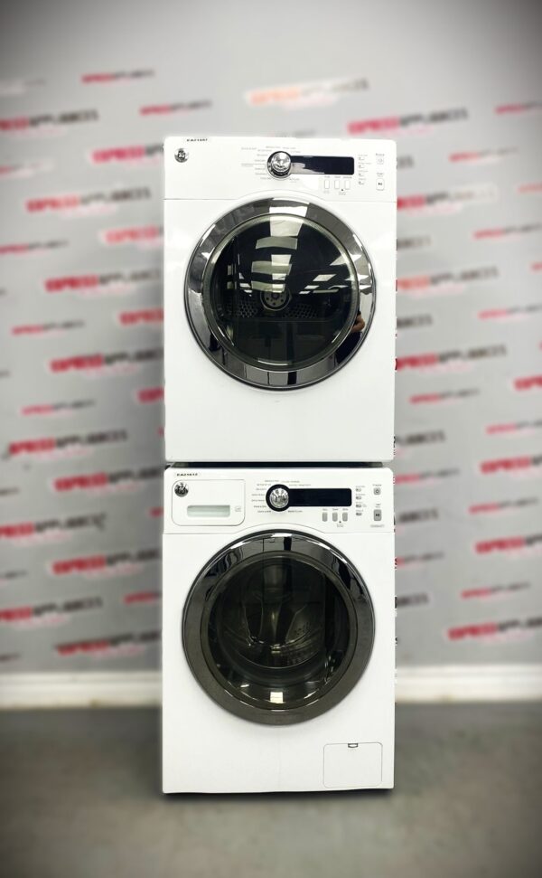 Used GE 24” Washer and Dryer Set WCVH4800K2WW, PCVH480EK0WW Set For Sale