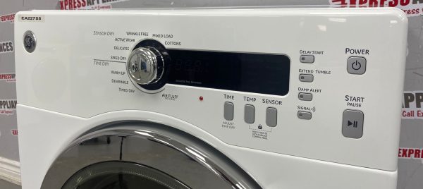 Used GE Electric 24” Stackable Dryer PCVH480EK0WW SKU: EA22755 For Sale