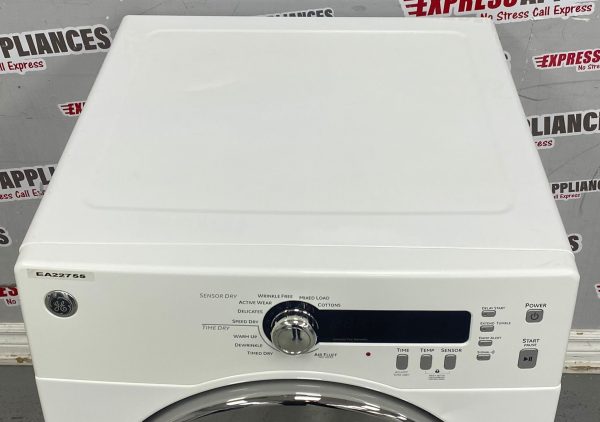 Used GE Electric 24” Stackable Dryer PCVH480EK0WW SKU: EA22755 For Sale