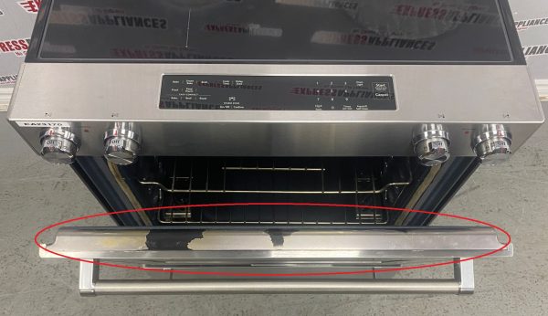 Used KitchenAid 30” Slide-In Glass Top Stove YKSEG700ESS3 For Sale