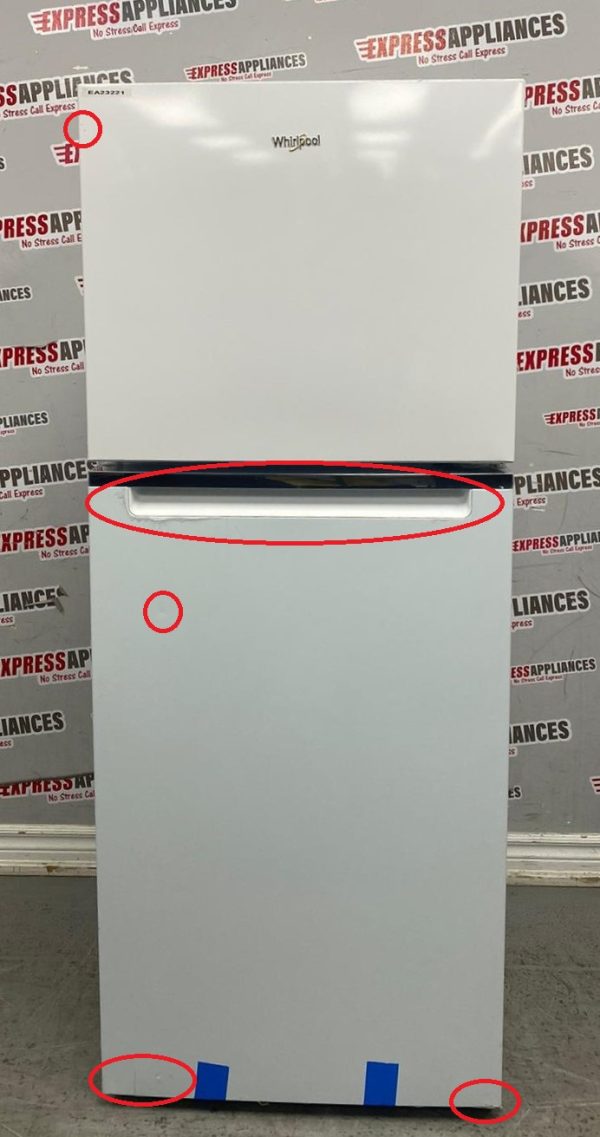 Used Whirlpool 24” Top Freezer Refrigerator WRT312CZJW00 For Sale