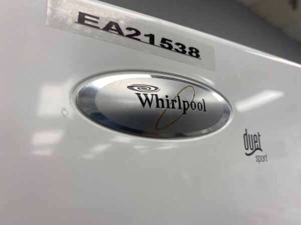 Used Whirlpool Front Load Washer/Dryer 27” Stackable Set WFW8300SW04 YWED8300SW2 For Sale