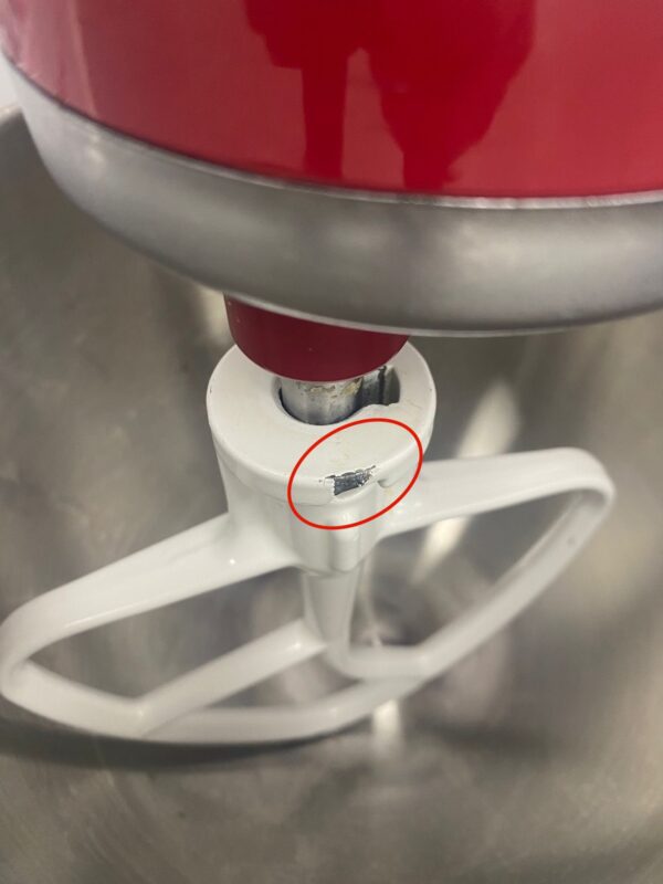 Used KitchenAid Red Mixer KSM100PSER Ultra Power Plus For Sale