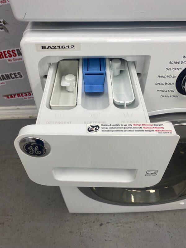 Used GE 24” Washer and Dryer Set WCVH4800K2WW, PCVH480EK0WW Set For Sale