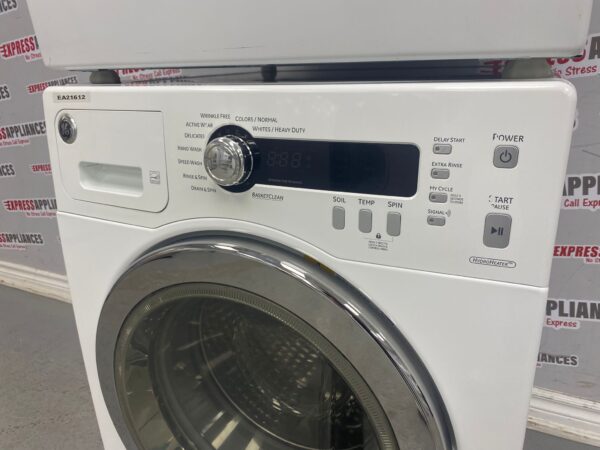 Used GE 24” Washer and Dryer Set WCVH4800K2WW, PCVH480EK0WW Set For Sale