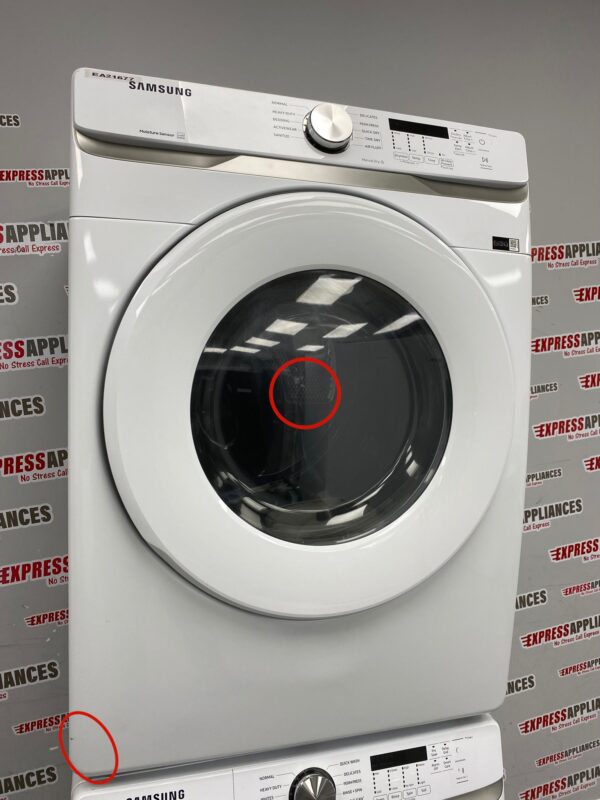 Used Samsung Washer and Dryer Front Load Stickable 27” Set WF45T6000AW DVE45T6005W For Sale