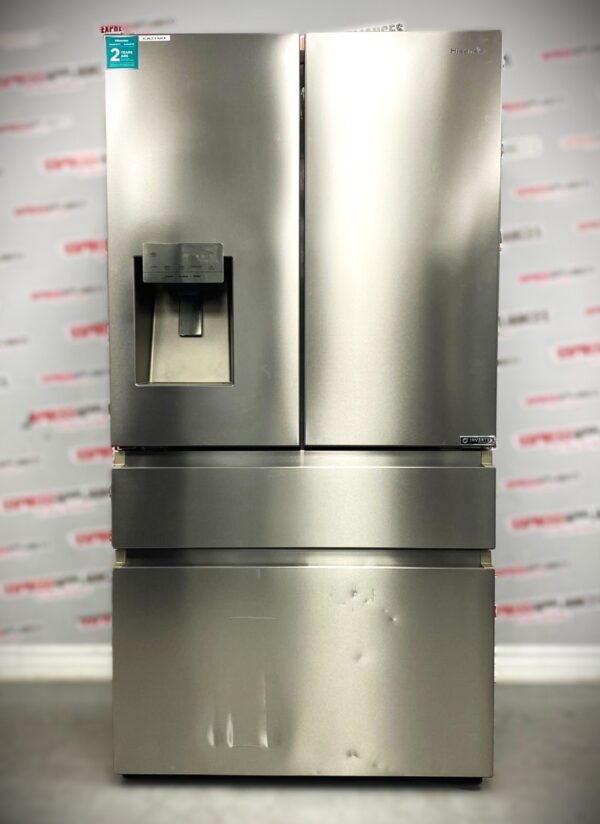 Scratch & Dent Hisense Counter-Depth 36” French Door Refrigerator RF200D4CSE For Sale