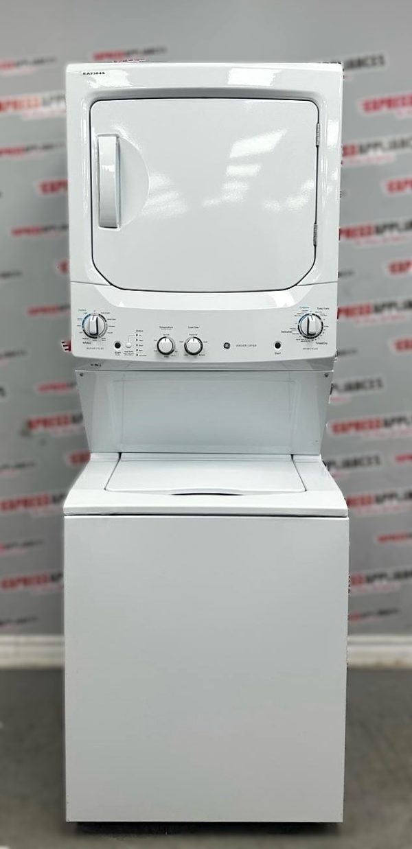 Used GE 27” Laundry Center Washer and Dryer GUD27ESMM1WW For Sale