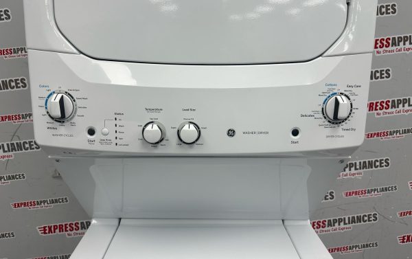 Used GE 27” Laundry Center Washer and Dryer GUD27ESMM1WW For Sale