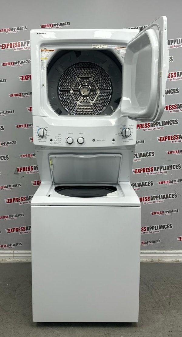 Used GE 27” Laundry Center Washer and Dryer GUD27ESMM1WW For Sale