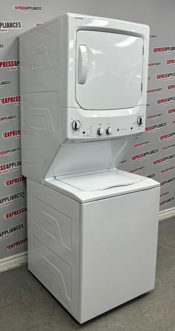 Used GE 27” Laundry Center Washer and Dryer GUD27ESMM1WW For Sale