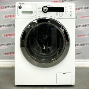 Used Samsung Front Load Washing Machine and Electric Dryer Stackable 27” Set For Sale