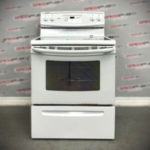 Used Whirlpool Freestanding Electric Glass Top 30” Stove YWFE361LVQ0 For Sale