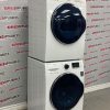 Used Samsung Front Load Washer and Dryer 24” Stackable Set WW22K6800AWA2 DV22K6800EWAC For Sale (2)