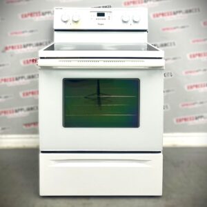 Used Whirlpool 30” Freestanding Electric Glass Top Stove YWFE330W0AW0