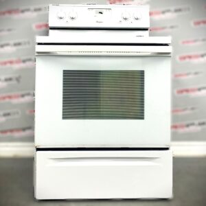 Used Whirlpool 30” White Glass Top Stove YWFE330W0AW0 For Sale