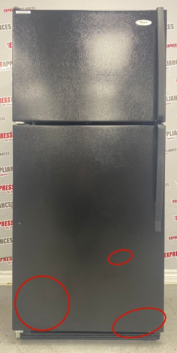 Used Whirlpool Top Freezer 30” Refrigerator ET8CHKXKB07 For Sale