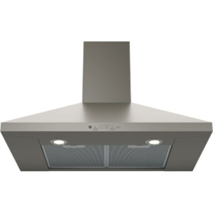 Brand New GE 30” Wall Mounted Chimney Range Hood JVW5301SJSSC For Sale