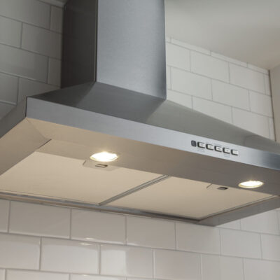 Brand New GE 30” Wall Vent Range Hood JVW5301SJSSC Price $395.00 SKU EA21959 view side