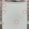 Used Bosch Built In 24” Dishwasher SHE3AR72UC27 damage