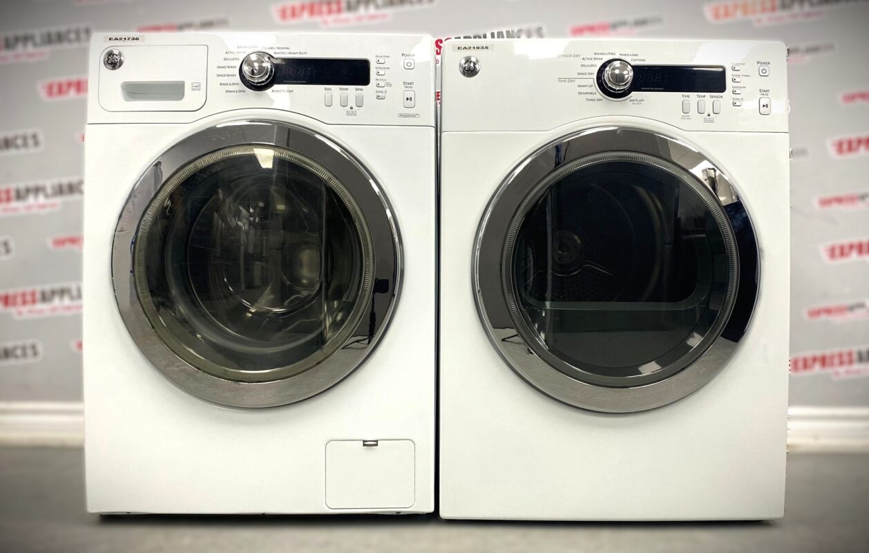 Used GE Washer And Dryer Set WCVH4800K2WW and PCVH480EK0WW For Sale ️
