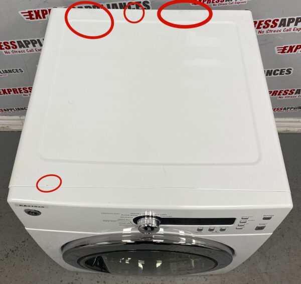 Used GE 24” Front Load Washer and Dryer Set WCVH4800K2WW, PCVH480EK0WW Set For Sale