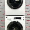 Used GE 24” Front Load Washer and Dryer WCVH4800K2WW PCVH480EK0WW Set stacked front