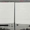 Used GE 24” Front Load Washer and Dryer WCVH4800K2WW PCVH480EK0WW Set top